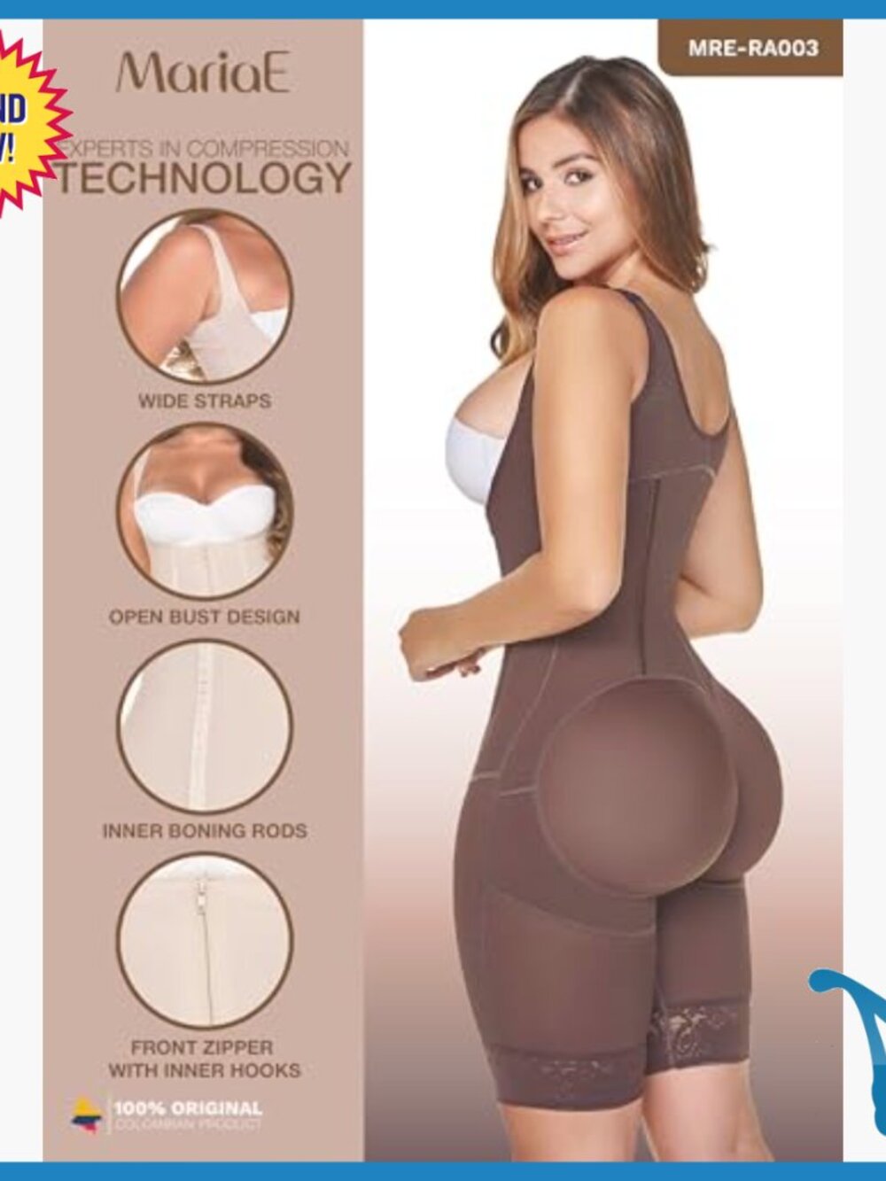 Tummy Control Shapewear Bodysuit Open Bust Slim Fit Small - Picture 5 of 7